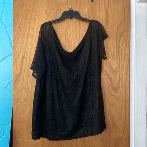 Torrid Black Off the should blouse. Size 3